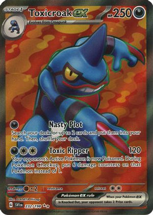 Toxicroak ex - 232/198 232 - SV01 Scarlet & Violet Base Set Holofoil - Poke-Collect