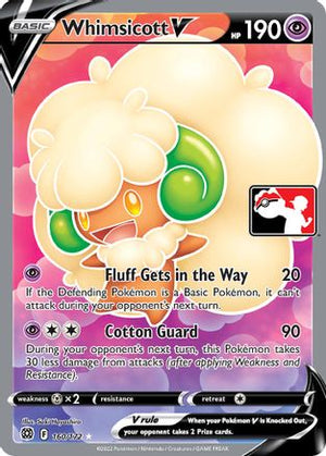 Whimsicott V - 160/172 160 - Prize Pack Series Cards Holofoil - Poke-Collect
