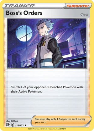 Boss's Orders (Cyrus) - 132/172 (Cosmos Holo) 132 - Miscellaneous Cards & Products Holofoil - Poke-Collect