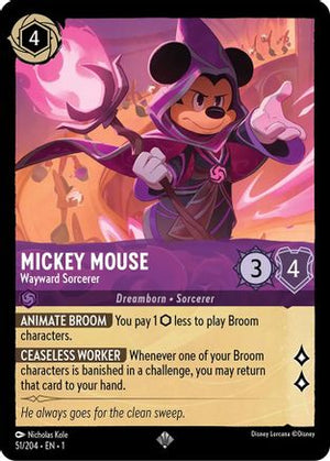 Mickey Mouse - Wayward Sorcerer (51/204) - The First Chapter Cold Foil