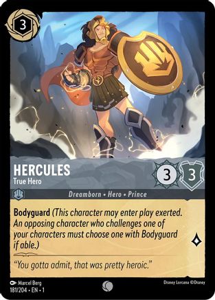 Hercules - True Hero (181/204) - The First Chapter Cold Foil