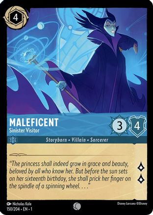 Maleficent - Sinister Visitor (150/204) - The First Chapter Cold Foil