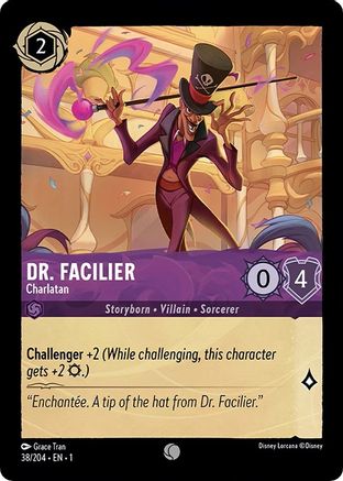 Dr. Facilier - Charlatan (38/204) - The First Chapter Cold Foil