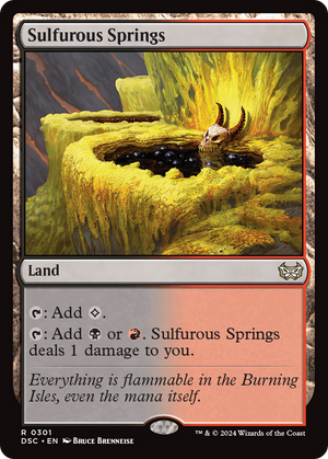 Sulfurous Springs (DSC-301) - Duskmourn: House of Horror Commander - Poke-Collect