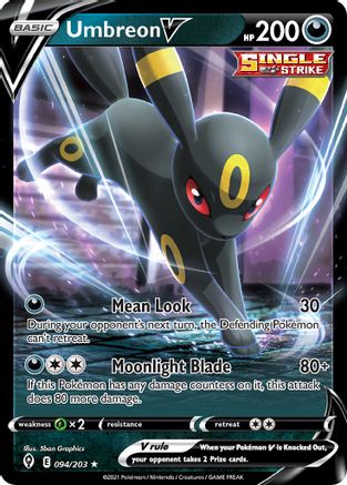Umbreon V - 094/203 94 - Deck Exclusives - Poke-Collect