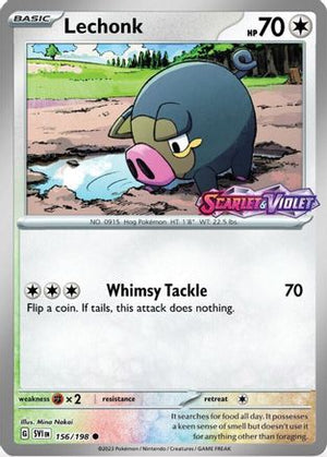 Lechonk - 156/198 (Best Buy Promo) 156 - Miscellaneous Cards & Products Reverse Holofoil - Poke-Collect