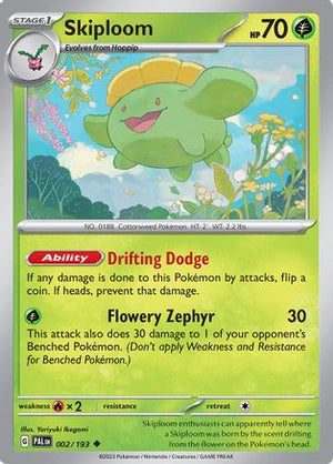 Skiploom 2 - SV02 Paldea Evolved Reverse Holofoil - Poke-Collect