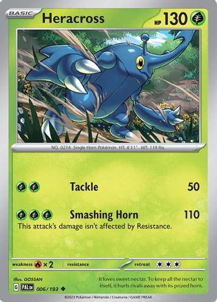 Heracross - 006/193 6 - SV02 Paldea Evolved Reverse Holofoil - Poke-Collect