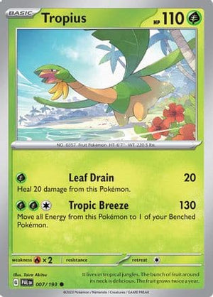 Tropius 7 - SV02 Paldea Evolved Reverse Holofoil - Poke-Collect