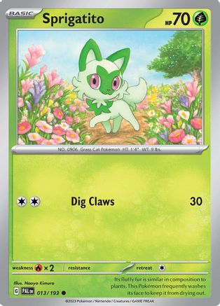 Sprigatito 13 - SV02 Paldea Evolved Reverse Holofoil - Poke-Collect