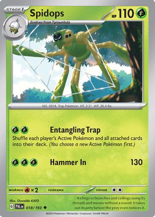 Spidops 18 - SV02 Paldea Evolved Reverse Holofoil - Poke-Collect
