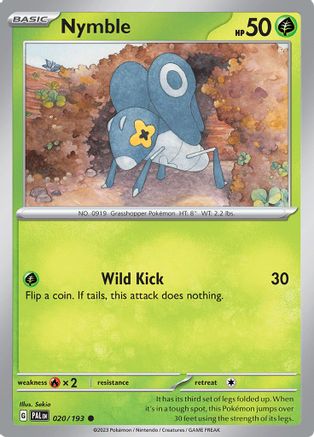 Nymble - 020/193 20 - SV02 Paldea Evolved - Poke-Collect