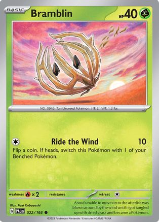 Bramblin - 022/193 22 - SV02 Paldea Evolved Reverse Holofoil - Poke-Collect