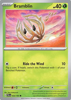 Bramblin - 022/193 22 - SV02 Paldea Evolved Reverse Holofoil - Poke-Collect