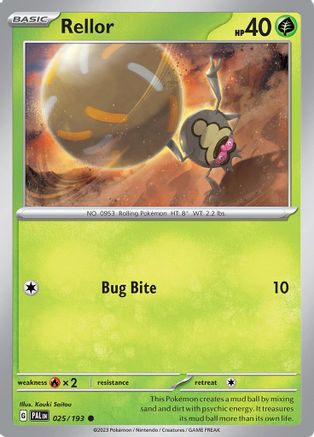 Rellor - 025/193 25 - SV02 Paldea Evolved Reverse Holofoil - Poke-Collect
