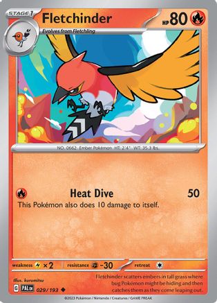Fletchinder 29 - SV02 Paldea Evolved Reverse Holofoil - Poke-Collect
