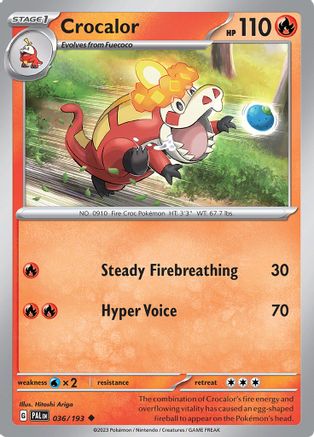 Crocalor - 036/193 36 - SV02 Paldea Evolved - Poke-Collect