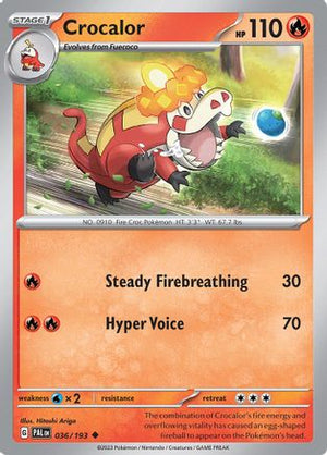 Crocalor - 036/193 36 - SV02 Paldea Evolved - Poke-Collect