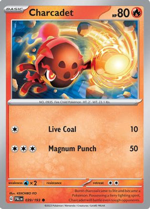 Charcadet - 039/193 39 - SV02 Paldea Evolved Reverse Holofoil - Poke-Collect