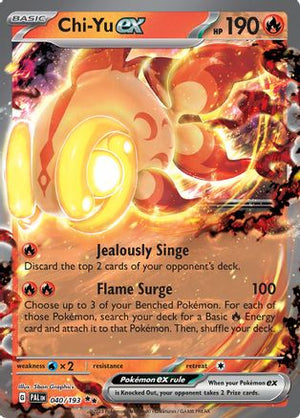 Chi-Yu ex 40 - SV02 Paldea Evolved Holofoil - Poke-Collect