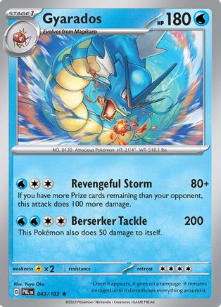 Gyarados 43 - SV02 Paldea Evolved Holofoil - Poke-Collect