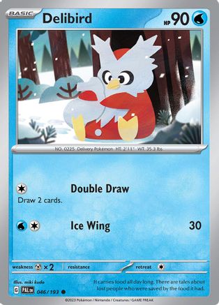 Delibird 46 - SV02 Paldea Evolved Reverse Holofoil - Poke-Collect