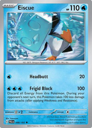 Eiscue 48 - SV02 Paldea Evolved Reverse Holofoil - Poke-Collect