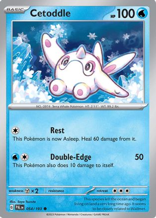 Cetoddle - 054/193 54 - SV02 Paldea Evolved Reverse Holofoil - Poke-Collect
