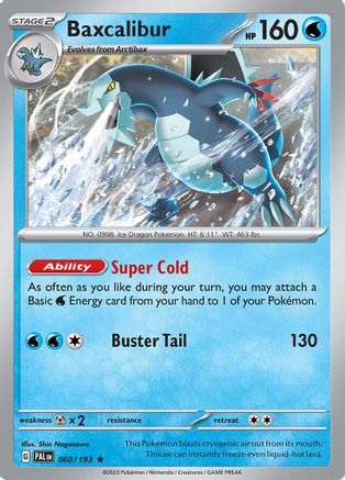 Baxcalibur - 060/193 60 - SV02 Paldea Evolved Holofoil - Poke-Collect
