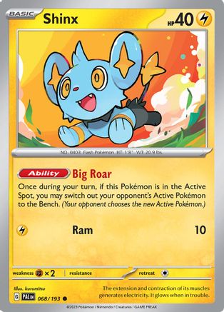 Shinx - 068/193 68 - SV02 Paldea Evolved Reverse Holofoil - Poke-Collect