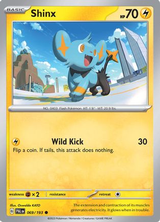 Shinx - 069/193 69 - SV02 Paldea Evolved Reverse Holofoil - Poke-Collect