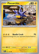 Pincurchin - 072/193 72 - SV02 Paldea Evolved - Poke-Collect