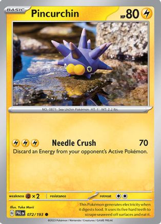Pincurchin - 072/193 72 - SV02 Paldea Evolved - Poke-Collect