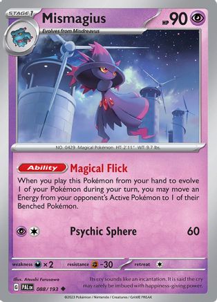 Mismagius - 088/193 88 - SV02 Paldea Evolved Reverse Holofoil - Poke-Collect