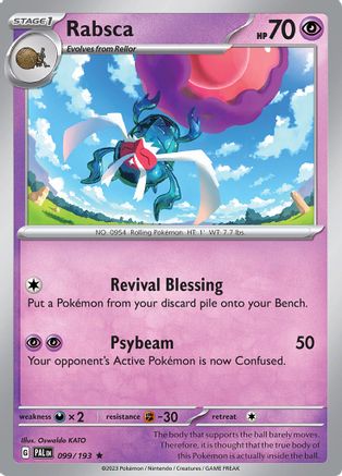 Rabsca - 099/193 99 - SV02 Paldea Evolved Holofoil - Poke-Collect