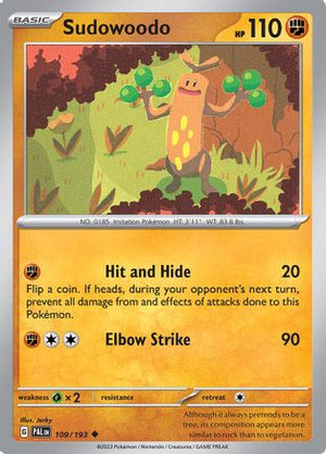Sudowoodo 109 - SV02 Paldea Evolved - Poke-Collect
