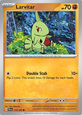Larvitar 110 - SV02 Paldea Evolved Reverse Holofoil - Poke-Collect
