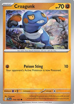 Croagunk 114 - SV02 Paldea Evolved Reverse Holofoil - Poke-Collect