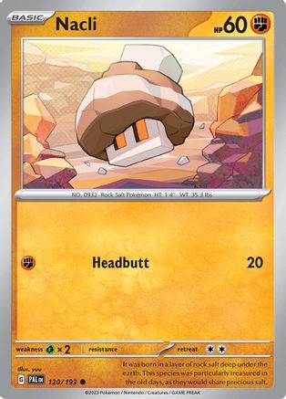 Nacli - 120/193 120 - SV02 Paldea Evolved Reverse Holofoil - Poke-Collect