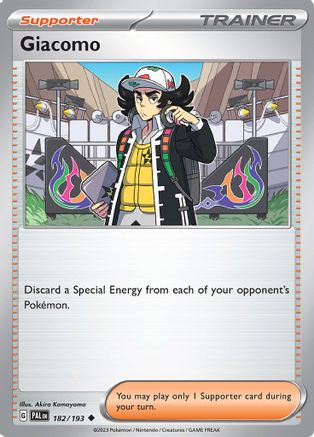 Giacomo 182 - SV02 Paldea Evolved - Poke-Collect