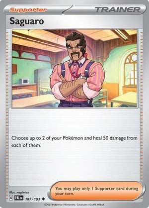 Saguaro 187 - SV02 Paldea Evolved Reverse Holofoil - Poke-Collect