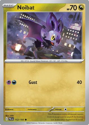 Noibat 152 - SV02 Paldea Evolved Reverse Holofoil - Poke-Collect