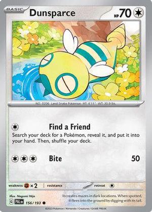Dunsparce 156 - SV02 Paldea Evolved Reverse Holofoil - Poke-Collect