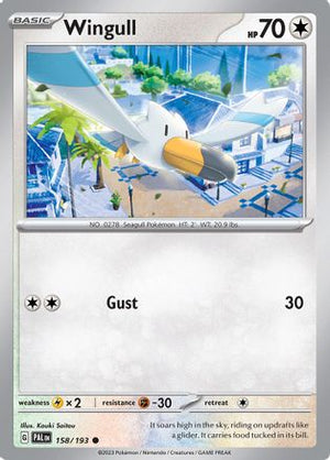 Wingull 158 - SV02 Paldea Evolved Reverse Holofoil