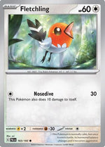 Fletchling 163 - SV02 Paldea Evolved Reverse Holofoil - Poke-Collect