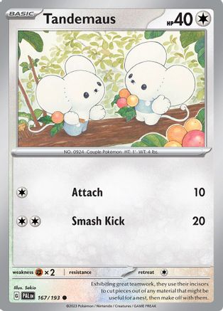 Tandemaus 167 - SV02 Paldea Evolved Reverse Holofoil - Poke-Collect