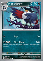 Honchkrow 132 - SV02 Paldea Evolved Reverse Holofoil - Poke-Collect