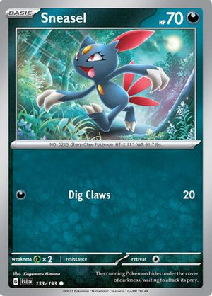Sneasel 133 - SV02 Paldea Evolved Reverse Holofoil - Poke-Collect