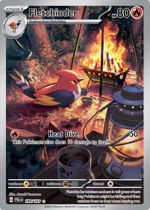 Fletchinder 199 - SV02 Paldea Evolved Holofoil - Poke-Collect