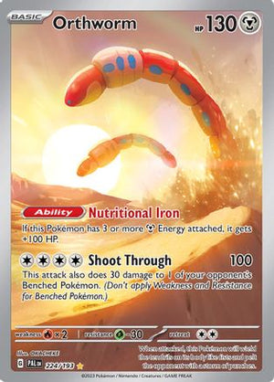 Orthworm 224 - SV02 Paldea Evolved Holofoil - Poke-Collect